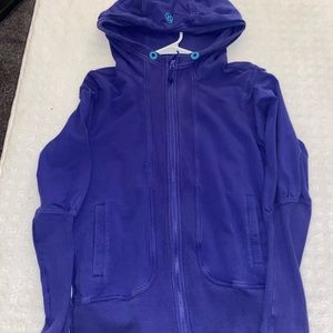 Blue zip up hoodie